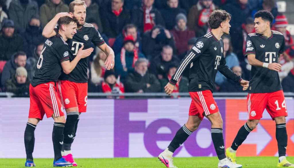 Harry Kane ghi bàn thắng quyết định, giúp Bayern Munich đánh bại PSV Eindhoven 2-1